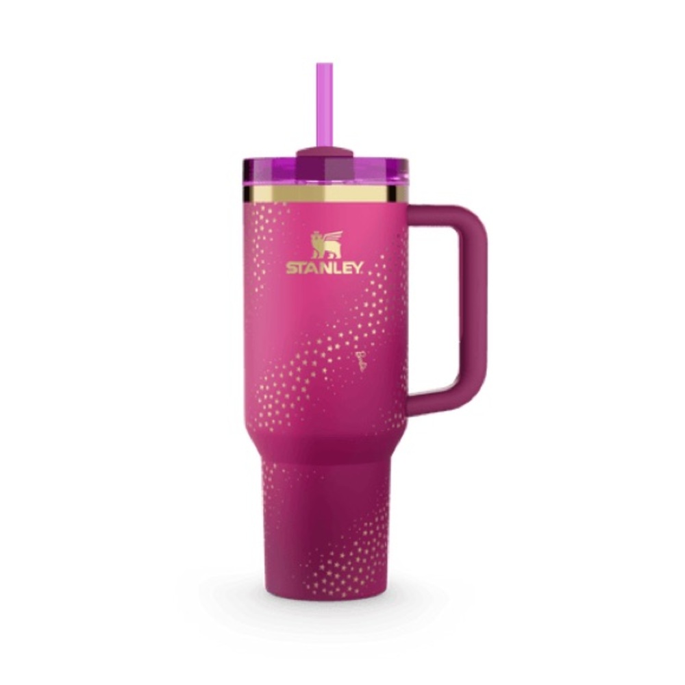 NIB Stanley x Barbie ’70s Superstar 40oz Tumbler – Hot Pink & Gold✨